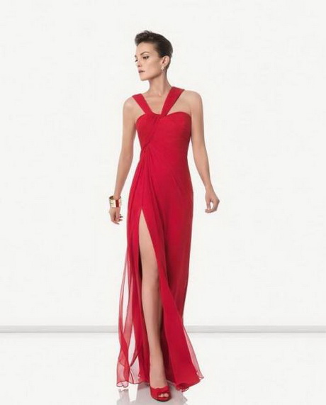 vestidos-rojos-sencillos-27-17 Прости червени рокли