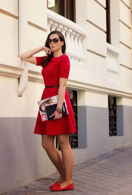vestidos-rojos-sencillos-27-9 Прости червени рокли