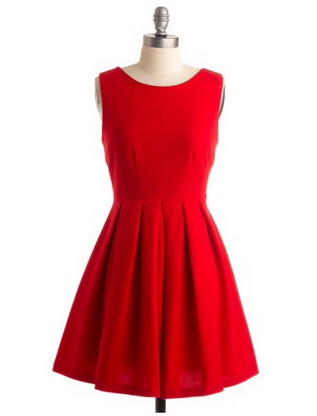 vestidos-rojos-sencillos-27 Прости червени рокли
