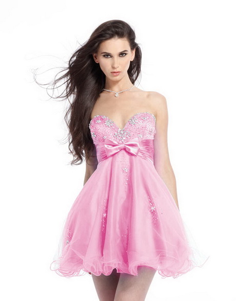 Къси розови рокли