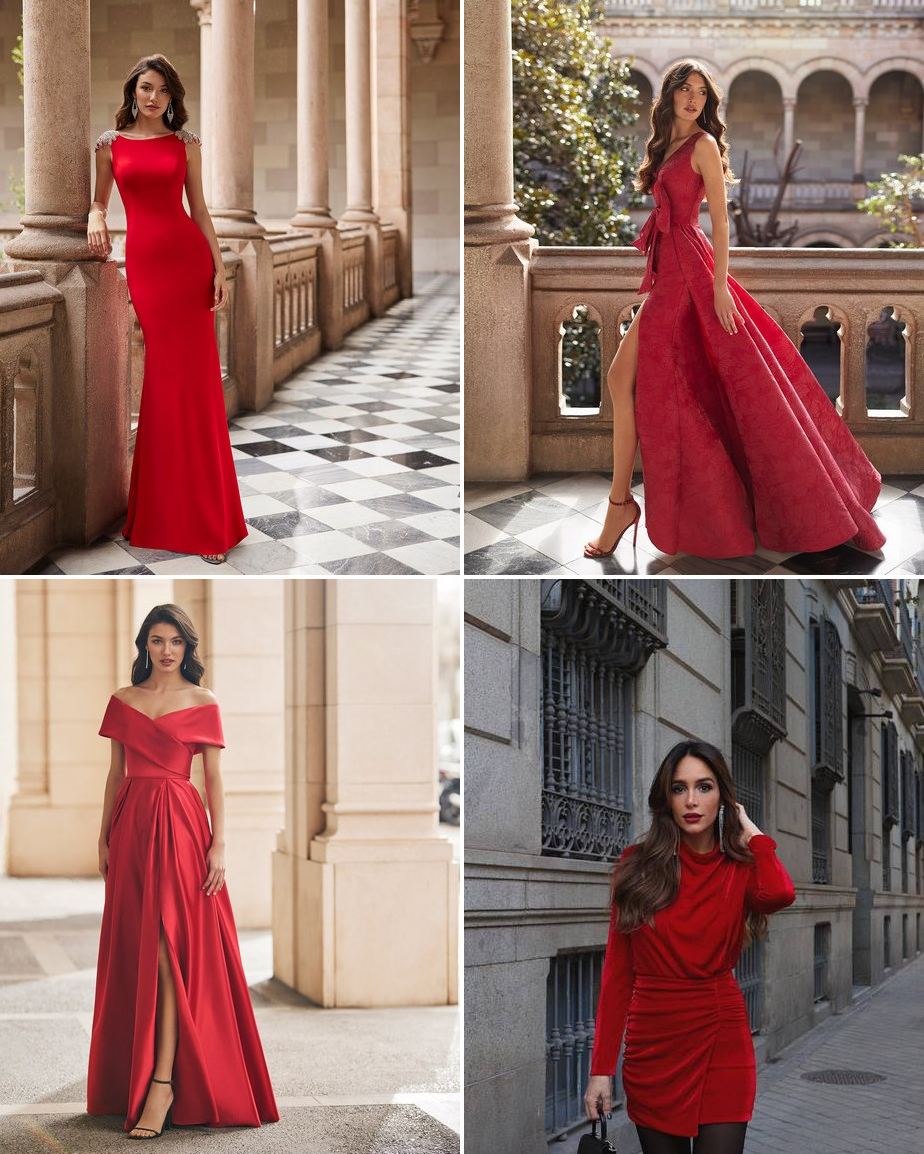 2023 червени вечерни рокли