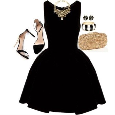 accesorios-para-un-vestido-negro-corto-65_15 Аксесоари за къса черна рокля