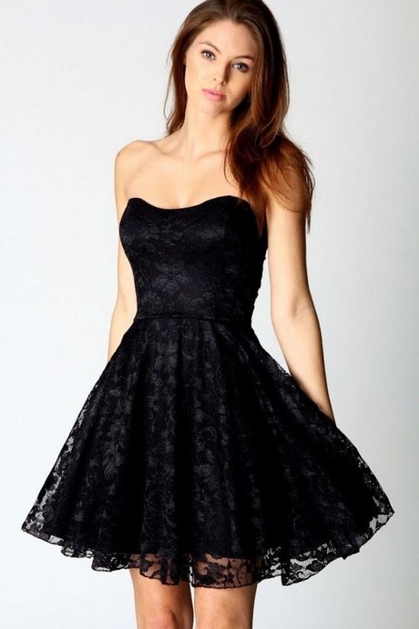 Снимки на черни къси рокли