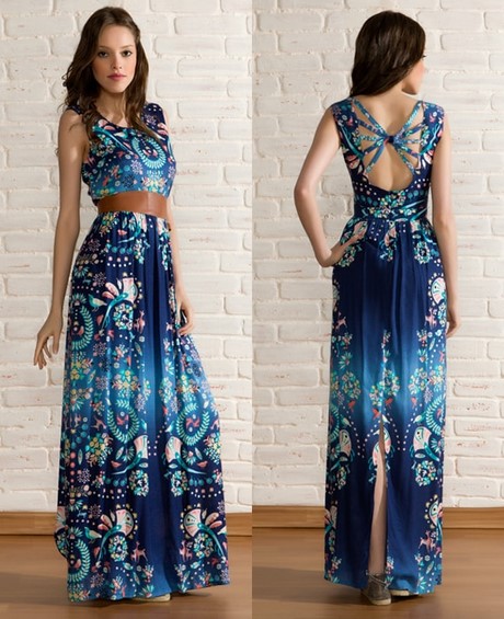 vestido-azul-estampado-78_6 Синя рокля с печат