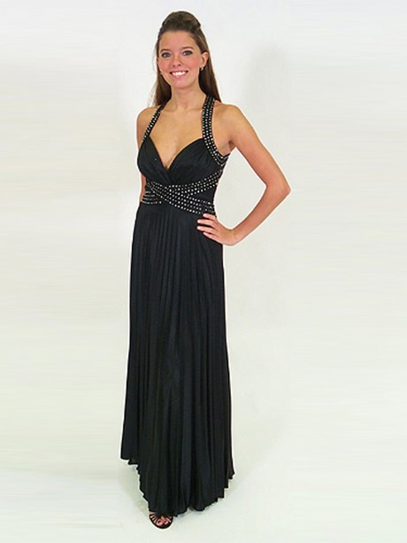 vestido-de-gasa-negro-17_14 Черна шифонна рокля