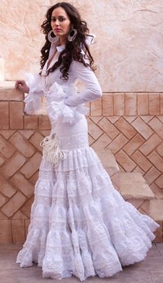 vestido-flamenca-blanco-71_5 Бяла рокля фламинго