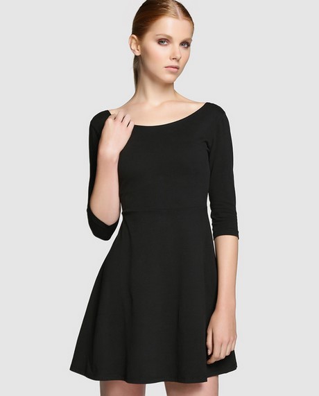 vestido-negro-con-mangas-45_15 Черна рокля с ръкави