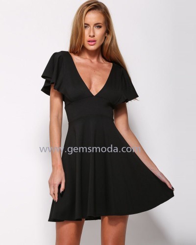 vestido-negro-con-mangas-45_18 Черна рокля с ръкави