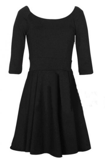 vestido-negro-corto-con-mangas-82_13 Къса черна рокля с ръкави