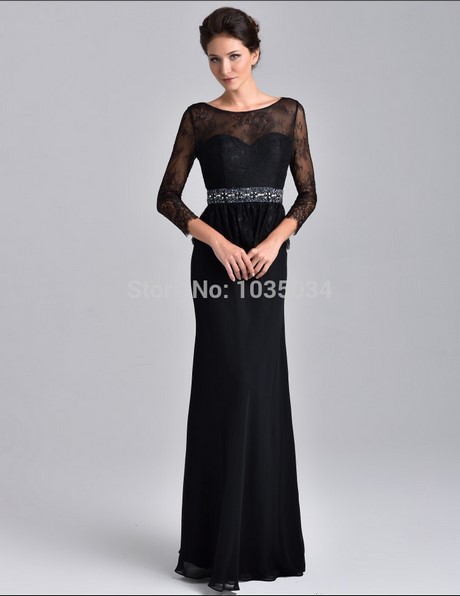 vestido-negro-de-gasa-42_20 Черна шифонна рокля