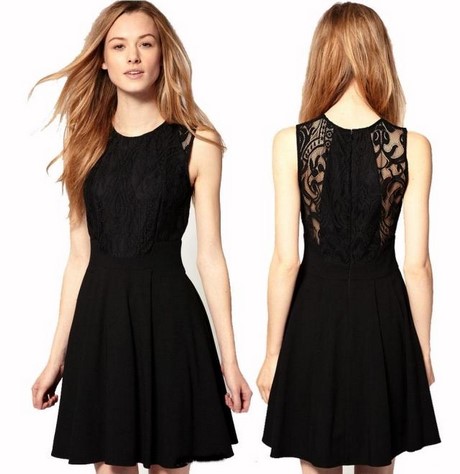 vestidos-negros-cortos-de-moda-16 Модни къси черни рокли