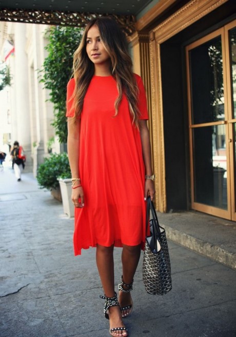 Ежедневни червени рокли