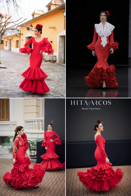 2023 червени фламенко костюми