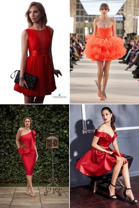2023 червени къси рокли