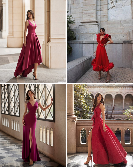 Червени абитуриентски рокли 2023