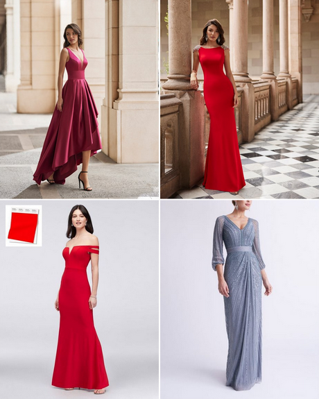 Червени дълги абитуриентски рокли 2023