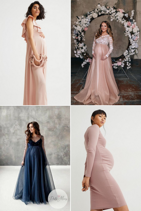 Дълги рокли за майчинство 2023