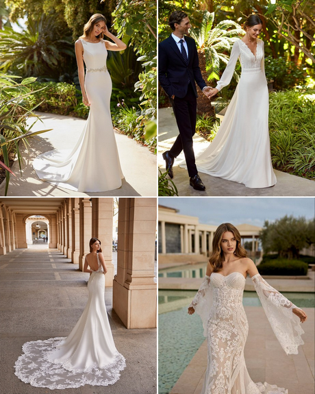Сватбени рокли на булката гражданска сватба 2023