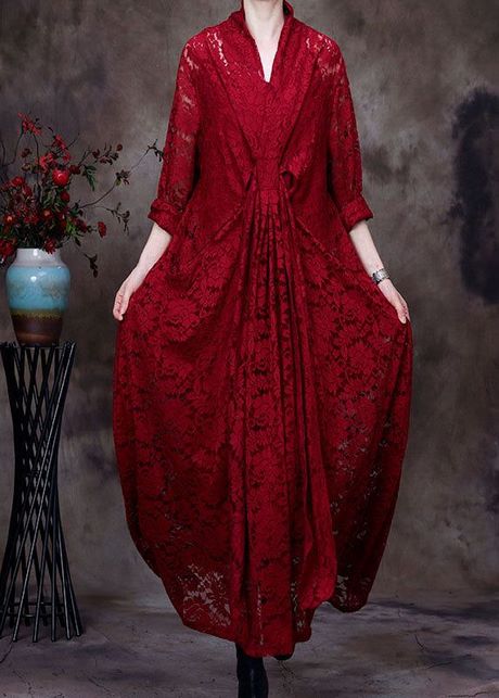 vestidos-de-encaje-rojo-2022-62_15 Червени дантелени рокли 2022