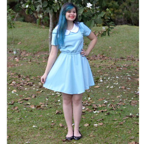 vestido-azul-vintage-21_10 Реколта синя рокля