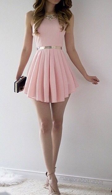 vestido-rosa-palo-corto-21_11 Къса розова рокля
