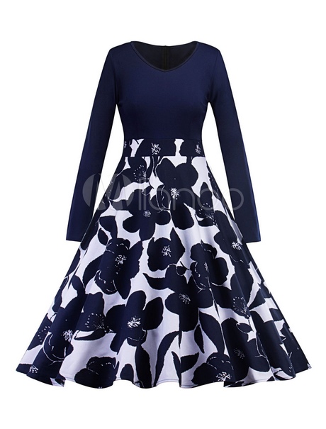 vestido-vintage-azul-15_13 Синя реколта рокля