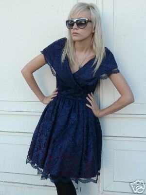 vestido-vintage-azul-15_3 Синя реколта рокля