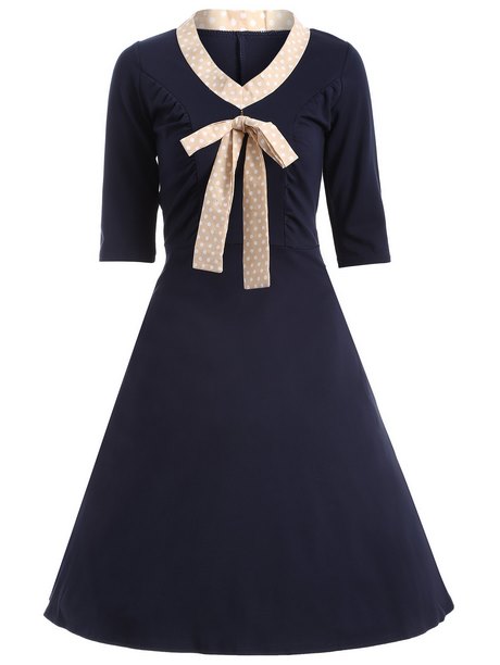 vestido-vintage-azul-15_7 Синя реколта рокля