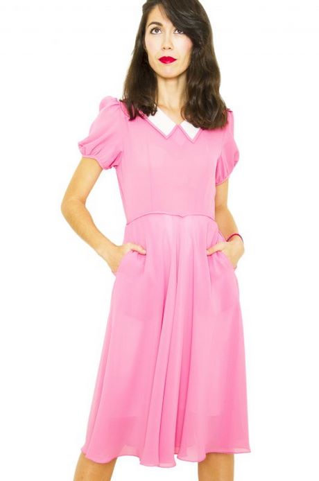 vestido-vintage-rosa-59_10 Розова реколта рокля