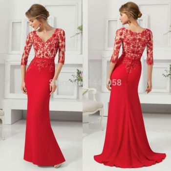 vestidos-de-noche-de-encaje-rojo-83_2 Червени дантелени вечерни рокли