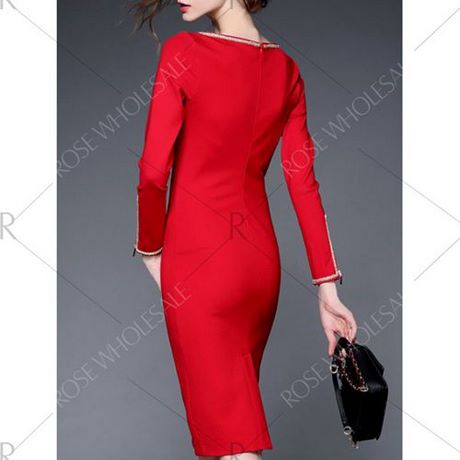 vestido-rojo-tubo-manga-larga-49_14 Червена рокля с дълъг ръкав