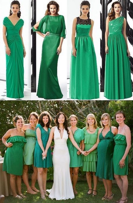 vestidos-dama-de-honor-verde-17_5 Зелена рокля на булката