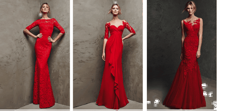 vestidos-de-dama-de-honor-color-rojo-41 Рокли на булката в червено