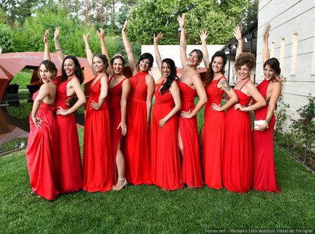 vestidos-de-dama-de-honor-color-rojo-41_5 Рокли на булката в червено