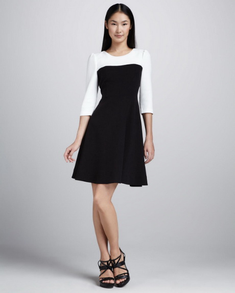 vestido-blanco-negro-97_16 Черна бяла рокля
