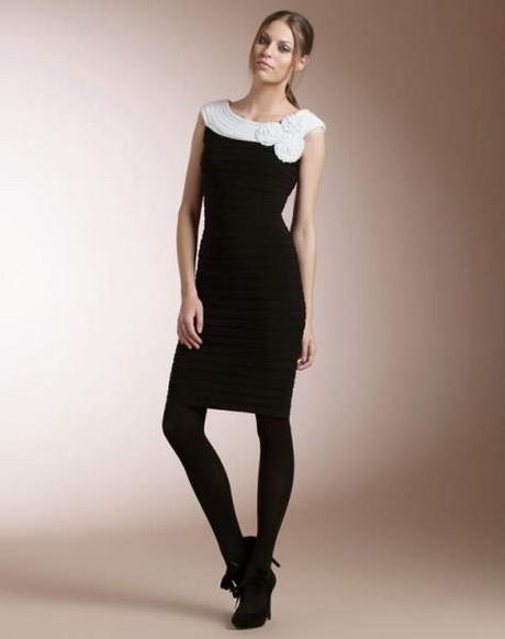 vestido-negro-blanco-33_19 Бяла черна рокля