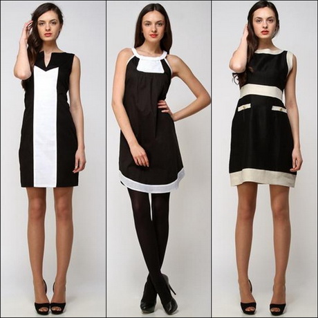 vestido-negro-blanco-33_3 Бяла черна рокля