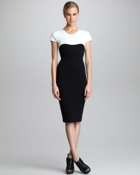 vestido-negro-blanco-33_5 Бяла черна рокля