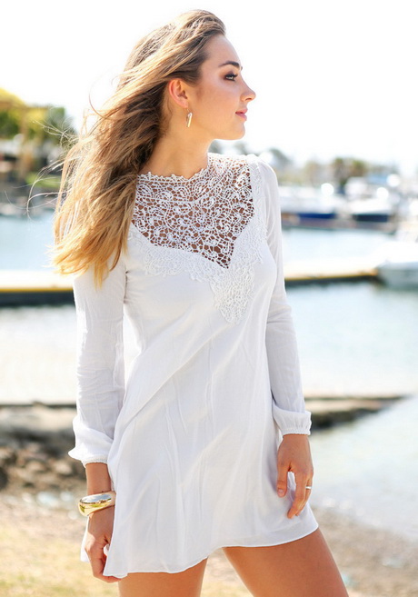 vestidos-blancos-para-la-playa-97_18 Бели рокли за плажа
