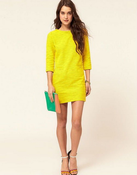 vestidos-cortos-amarillos-72_16 Жълти къси рокли