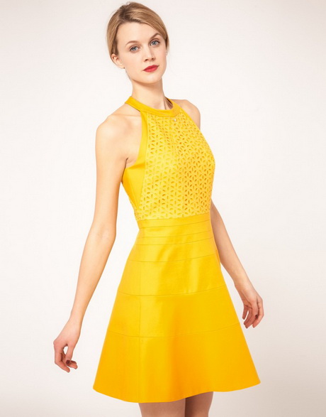 vestidos-cortos-amarillos-72_5 Жълти къси рокли