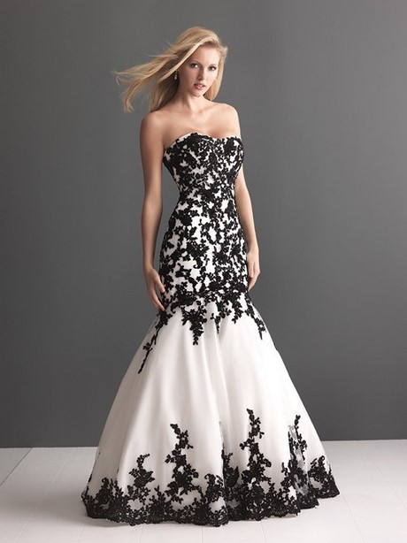 vestido-blanco-encaje-negro-49_5 Черна дантелена бяла рокля