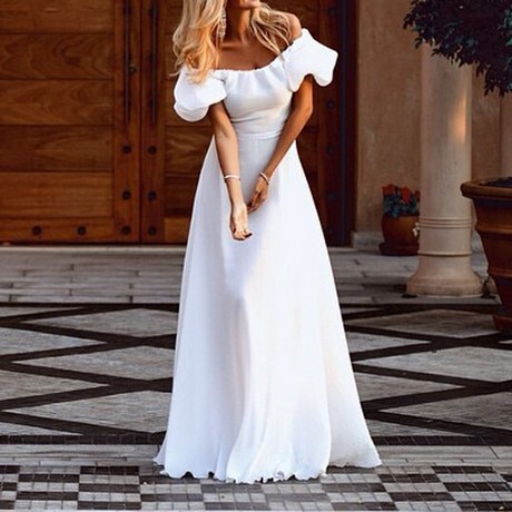 vestido-blanco-liso-04_13 Обикновена бяла рокля