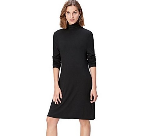 vestido-cuello-alto-negro-04_16 Черна рокля с висока врата