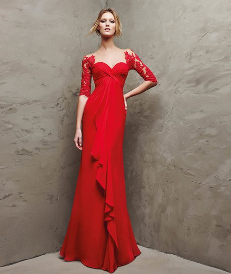 vestido-fiesta-rojo-encaje-67_14 Червена дантелена рокля