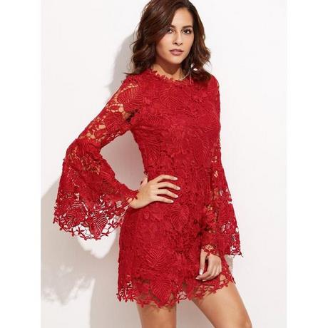 vestido-fiesta-rojo-encaje-67_4 Червена дантелена рокля
