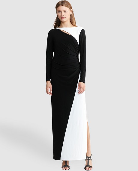 vestido-largo-blanco-y-negro-28_10 Черна и бяла дълга рокля