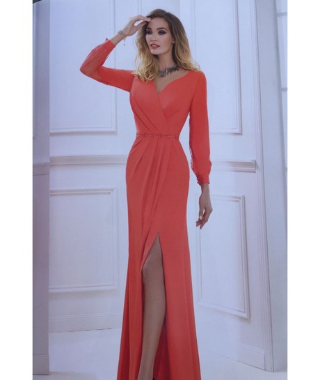 vestido-largo-encaje-rojo-51_2 Червена дантелена дълга рокля