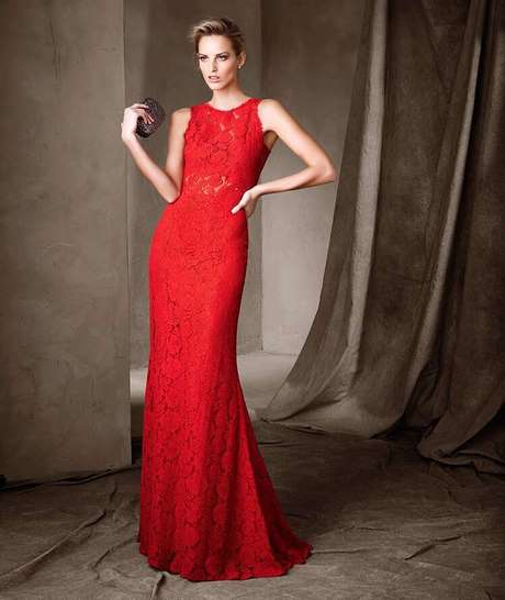 vestido-largo-encaje-rojo-51_5 Червена дантелена дълга рокля