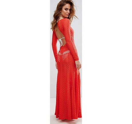 vestido-largo-encaje-rojo-51_8 Червена дантелена дълга рокля